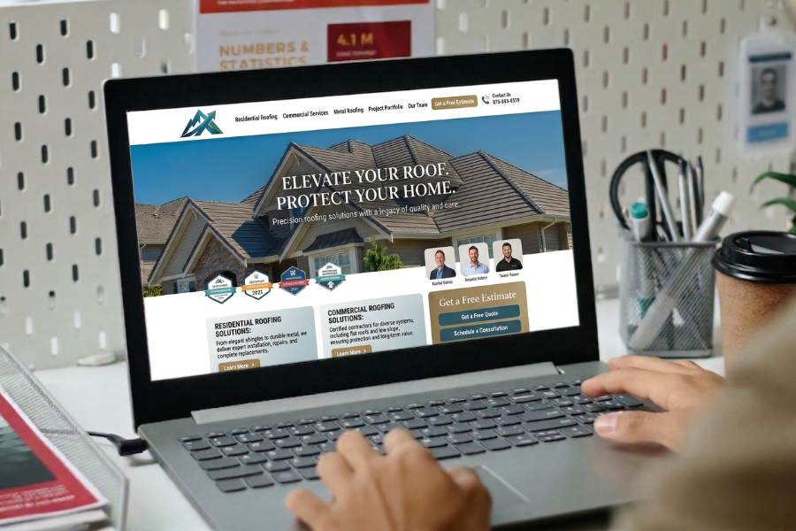 Roofer website design in Los Angeles Roofer website design in Los Angeles